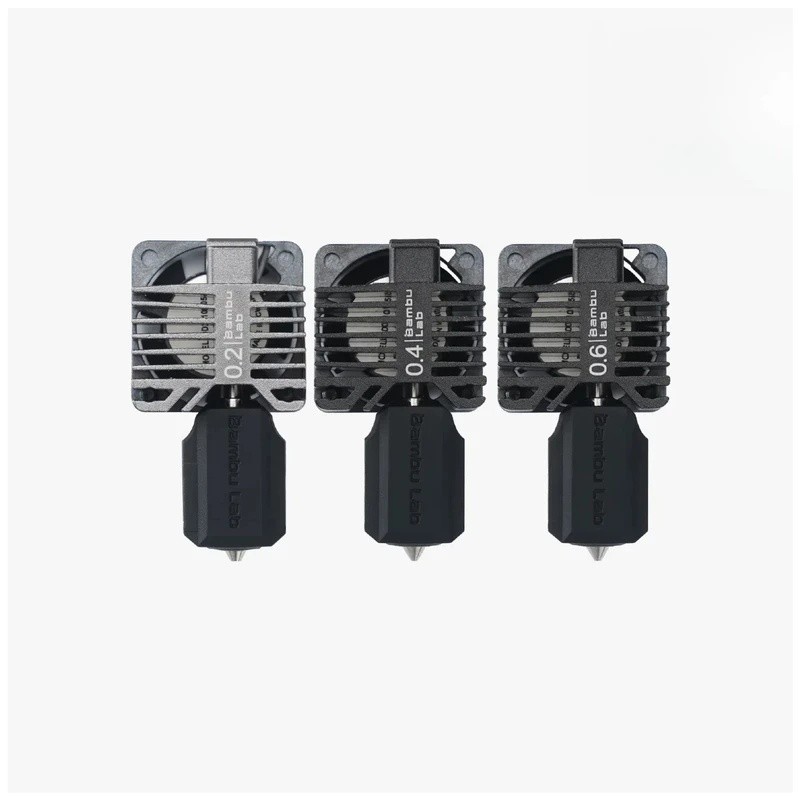 HB Hotend สําหรับ BabambuLab X1C/P1P/P1S Series Hotend 0.4 มม.เหล็กแข็ง Hotend สําหรับ Bubu X1C