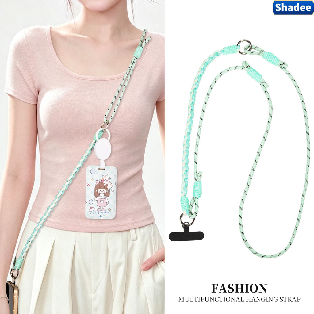 แฟชั่น 3-in-1 โทรศัพท์ Lanyard สายรัดข้อมือที่ถอดออกได้ปรับ Crossbody ไหล่คอเชือก Multi-functional พ