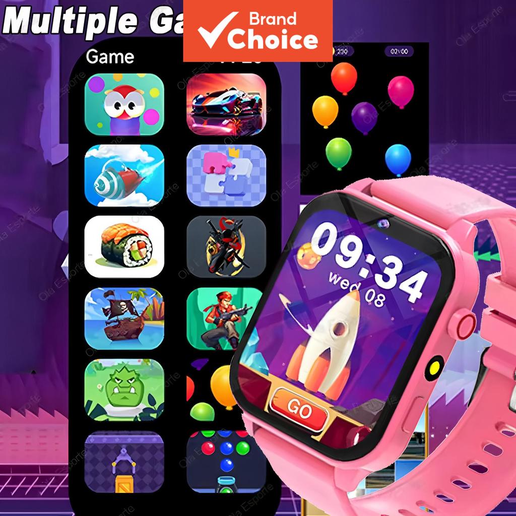 18 + เกม SmartWatch เด็กหน้าจอ HD เพลงสมาร์ทนาฬิกาเด็กผู้หญิงของขวัญเด็ก Smartwatch สําหรับ IOS Andr