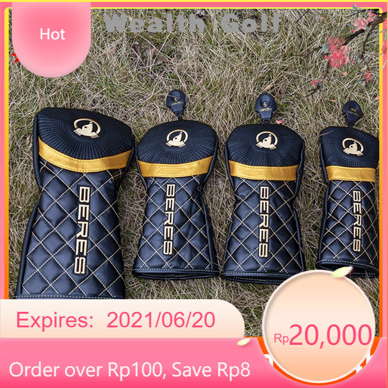 Original- ฝาครอบไม้กอล์ฟ BERES Club Head Cover Fairway ไม้เหล็กไม้หัวคลับป้องกัน LQVP