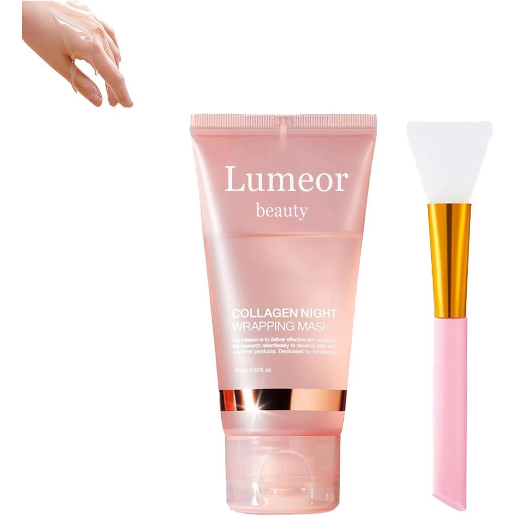 มาส์กคอลลาเจน คอลลาเจนไนท์ห่อใบหน้าลอกออกมาส์ก The Korean Beauty Secret Collagen Pore Minimizing Plu