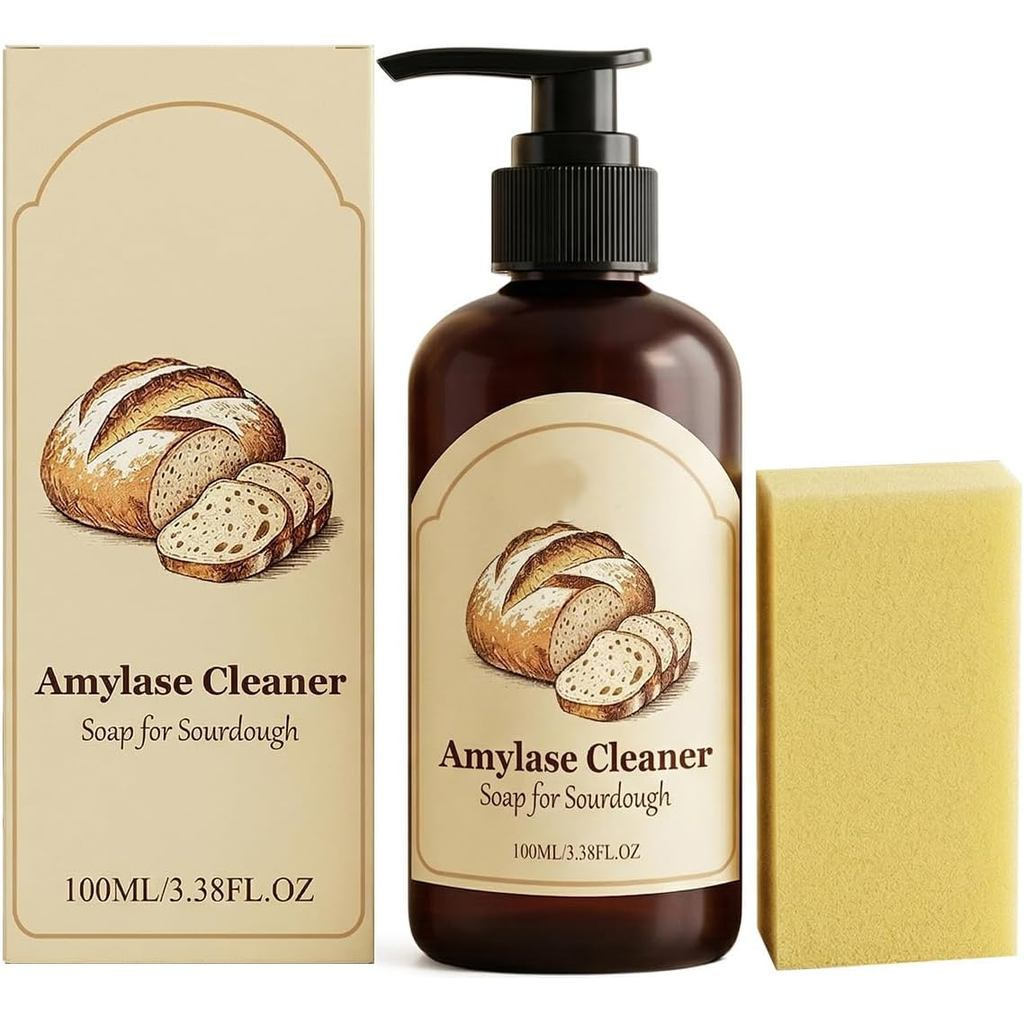 SourdoughCleanerSoap-DualEnzyme,Dough&Flur|Alase&proteaseen necksforannetons,proingbaskets&คอเต่าผ้า
