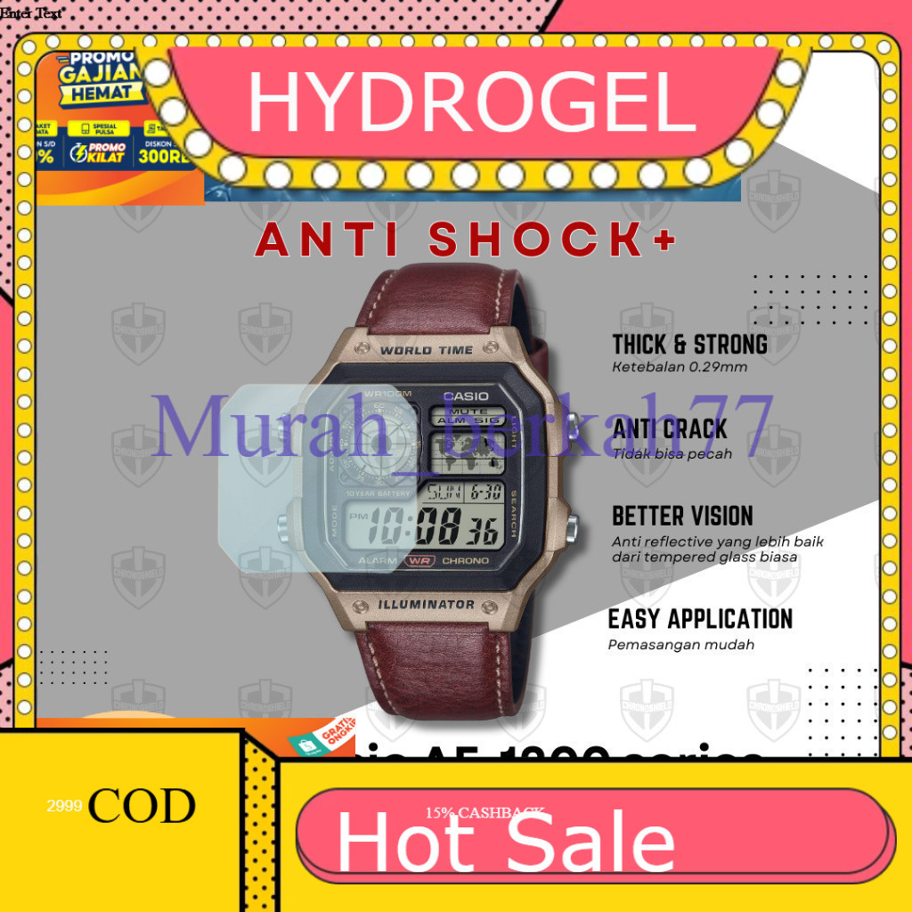 Anti-SCRATCH HYDROGEL Anti-Scratch สําหรับ Casio AE1200 AE 1200WH 1200 นาฬิกา