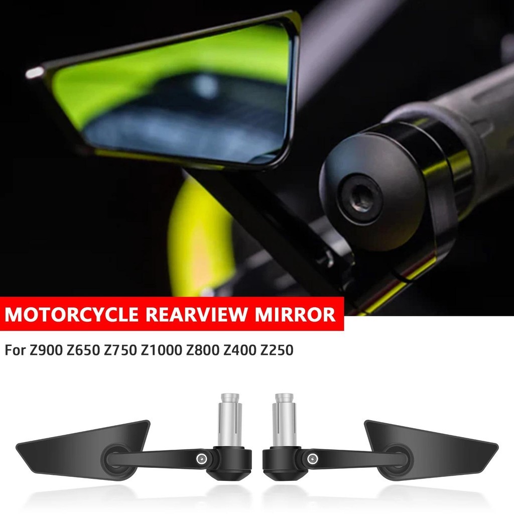 สําหรับ Z900 Z650 Z750 Z1000 Z800 Z400 Z250 Universal รถจักรยานยนต์ Handlebar กระจกมองหลังด้านข้างกร