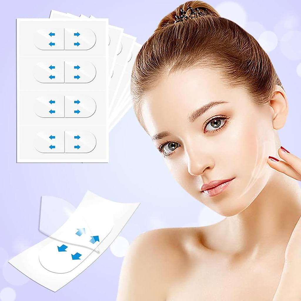 Face Tape Lifting Invisible, Face Lift Tape 152 ชิ้น, คอ Facelift Strips ที่มองไม่เห็นใช้ก่อนแต่งหน้