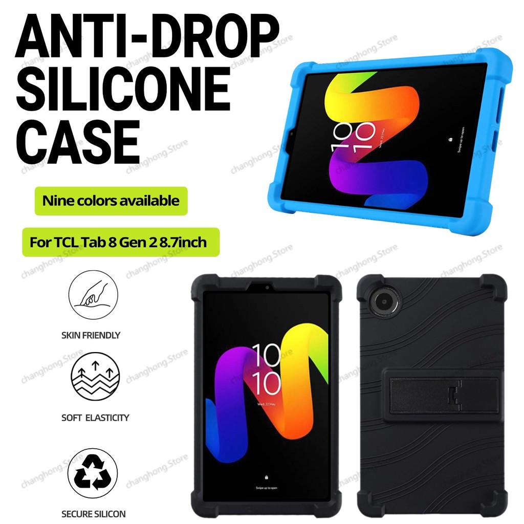 สําหรับ TCL Tab 8 Gen 2 Gen2 8.7 นิ้ว 8188X กันกระแทกเด็กซิลิคอนป้องกันกรณีป้องกันฝาครอบแท็บเล็ต