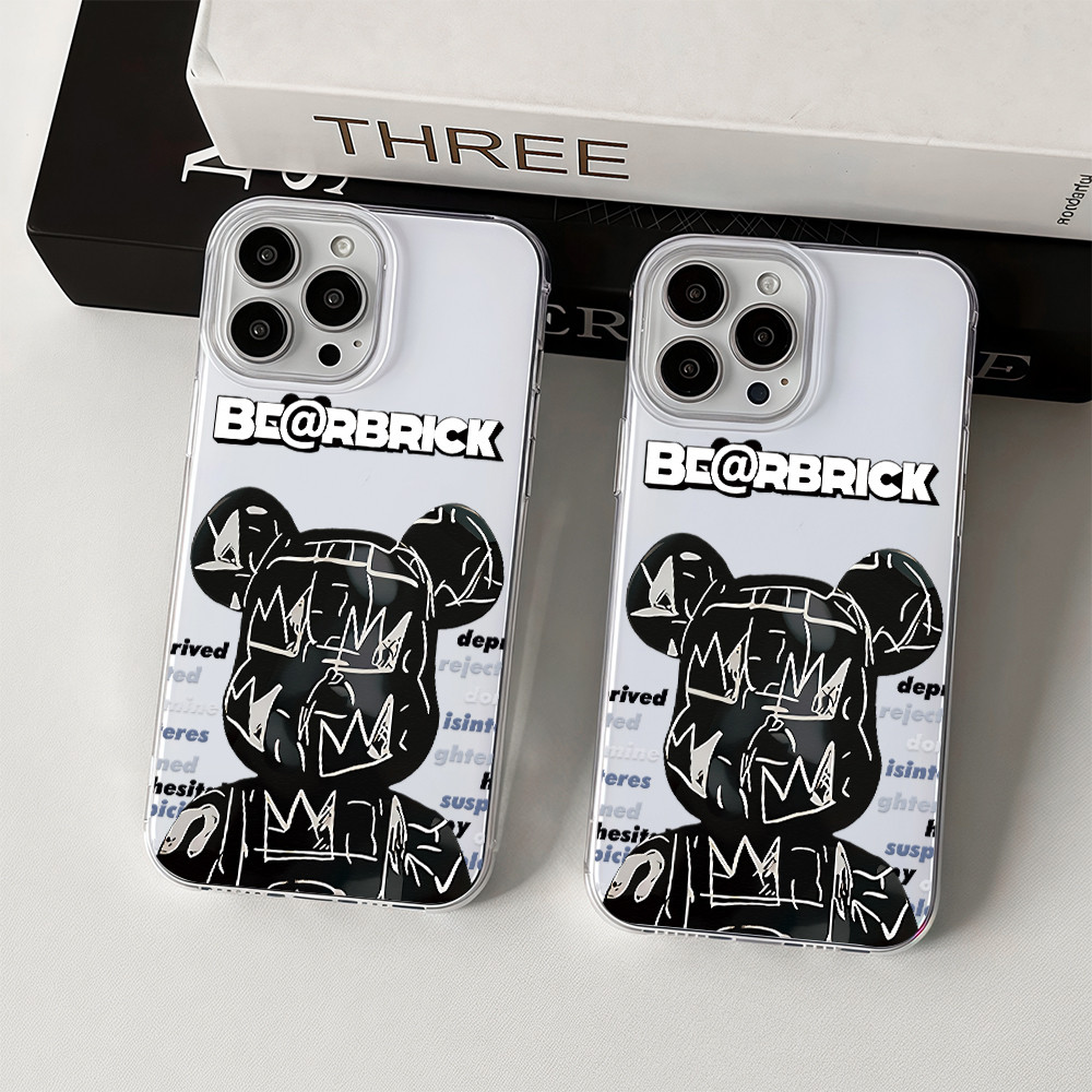 For เคส OPPO A3X A38 A54 A18 A17 A17K A16 A15 A52 A53 A57 A74 A58 A7 A9 A5 A1k A33 A31 A60 A32  กันกระแทกIMD หมีบ็อกซ์