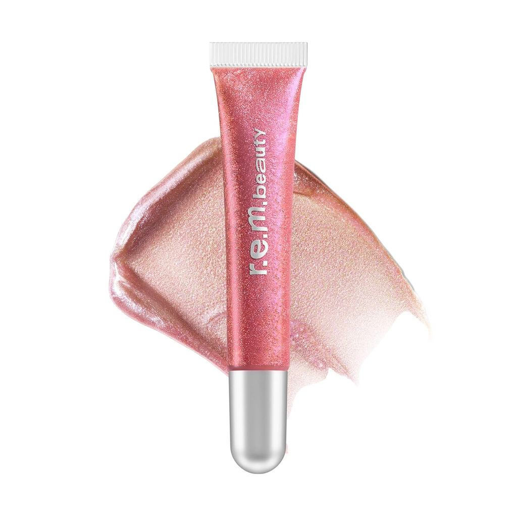 RembeautybyarianagrandeOnYourCollarPlumpingLipGloss|ไฮไชน์อวบอ้วนกลอส|ไฮเดรติ้งคอมฟอร์ต|IridescentDu