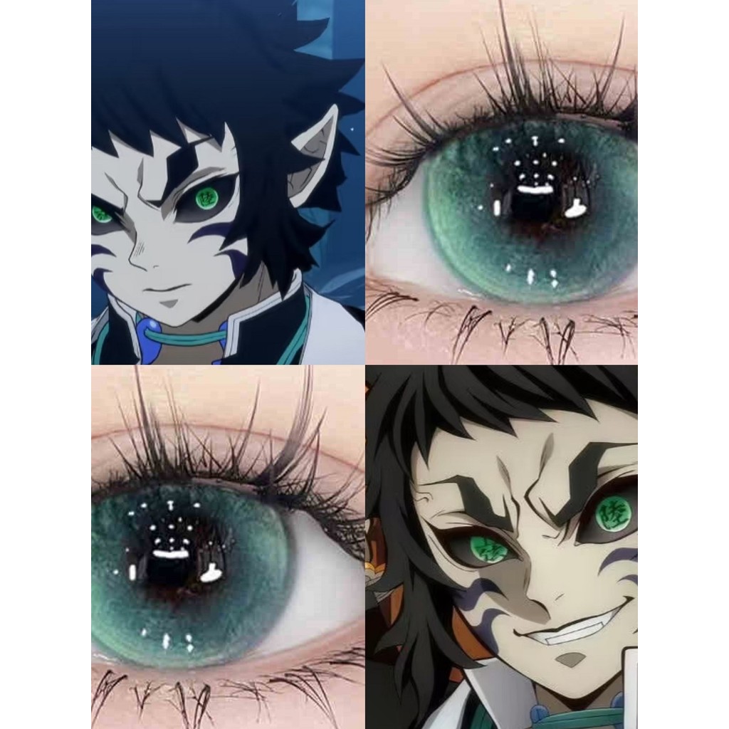 คอนแทคเลนส์ เลนส์กล้อง Yue cos Cosing Contact ครึ่งปีโยนขนาดเส้นผ่านศูนย์กลาง Demon Slayer Infinite 