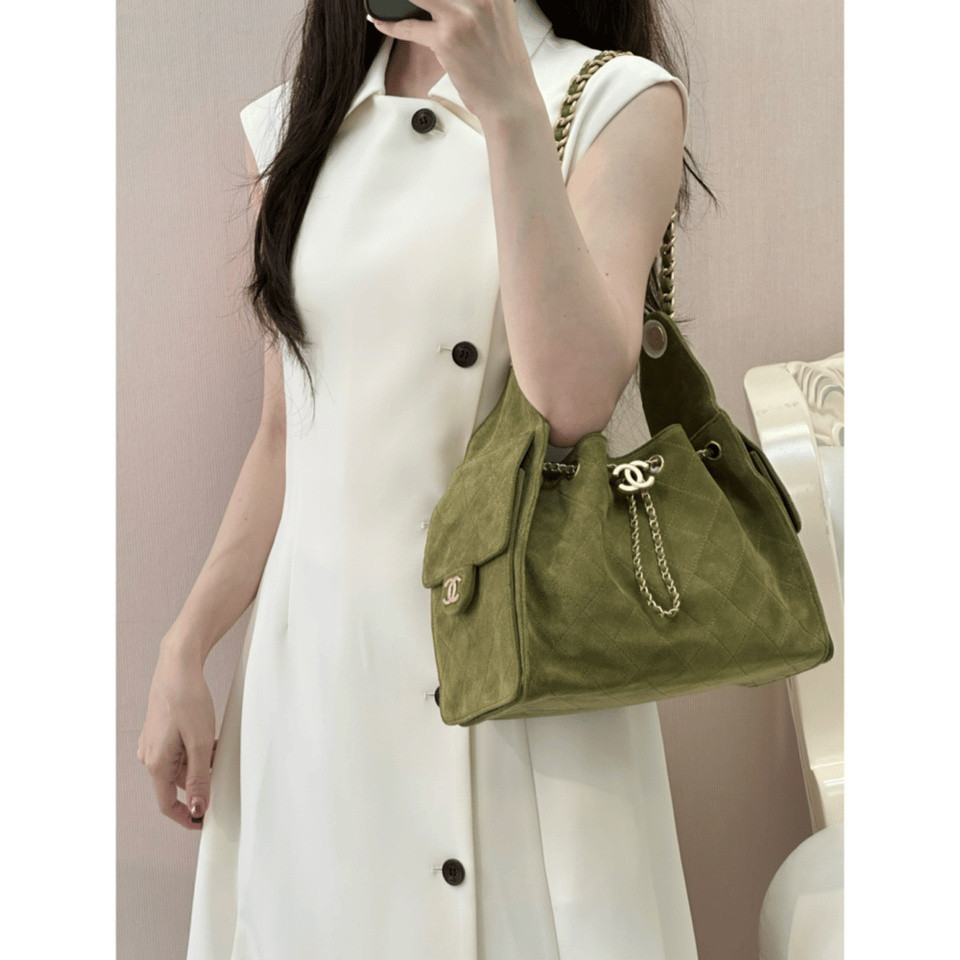 25Bag Hippie Bag Suede Green