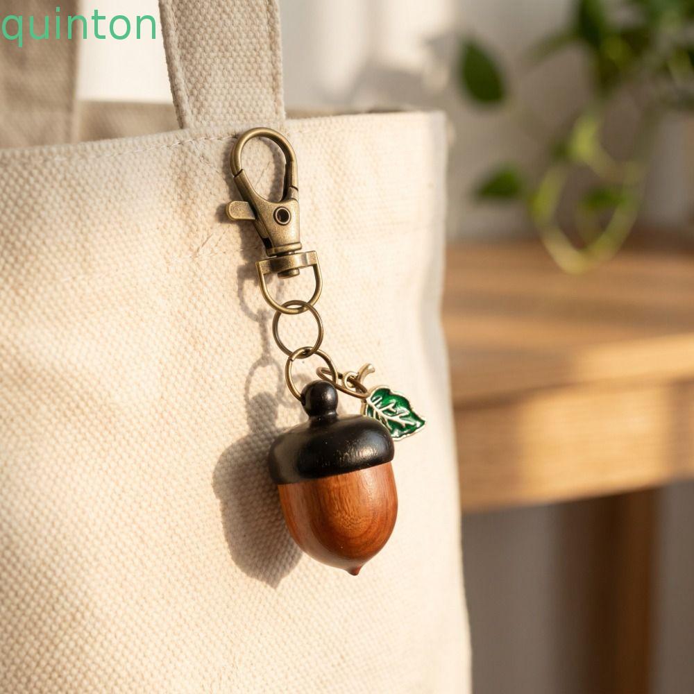 QUITON Acorn พวงกุญแจ, น้ําหนักเบา Twist เปิด Acorn Twist เปิดพวงกุญแจ, แฟชั่น O-Shaped Buckle รอบจํ