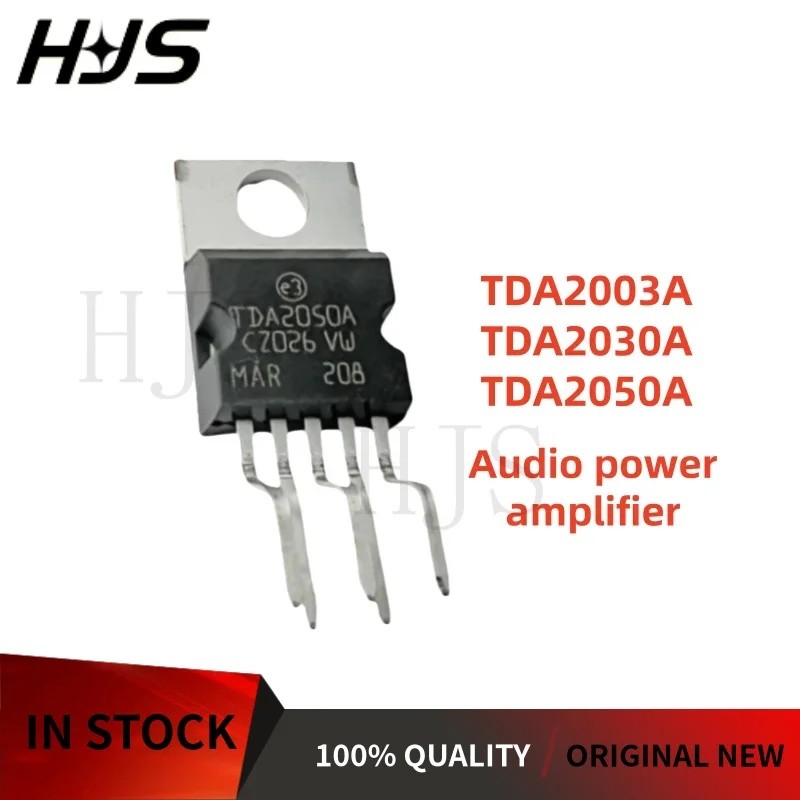 5PCS TDA2050A TDA2030A TDA2003A TDA2050 TDA2030 TDA2003 TO-220 เครื่องขยายเสียง 100% ใหม่