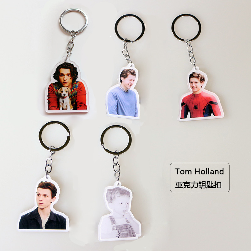 Marvel Spider-Man Tom Helander Tom Holland Dutch พวงกุญแจอะคริลิคพิมพ์ลายสองด้าน