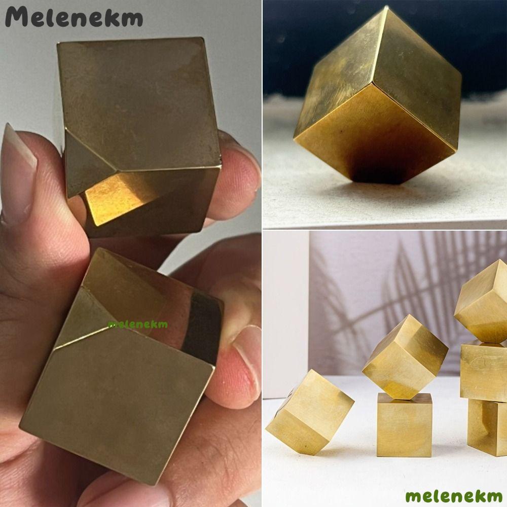 MELEN Pyrite Cube ตัวอย่าง, 2.5x2.5 ซม.ที่ไม่ซ้ํากัน Metallic Luster Pyrite คริสตัลตัวอย่าง, ทองเหลื