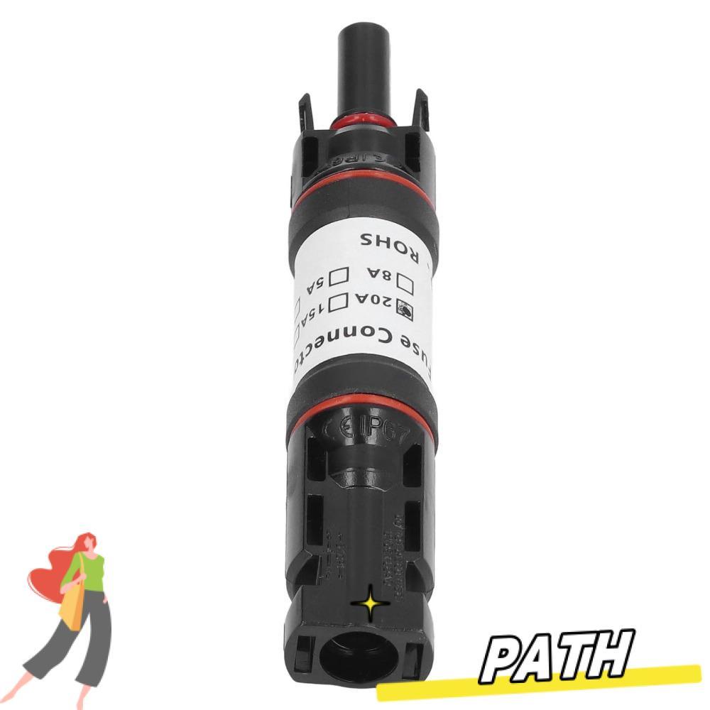 PATH PV Holder, PPO ทองเหลืองล็อคตัวเองระบบตัวเชื่อมต่อ, ทนทาน DC 1000V PV แบบอินไลน์ขั้วต่อ PV สาย