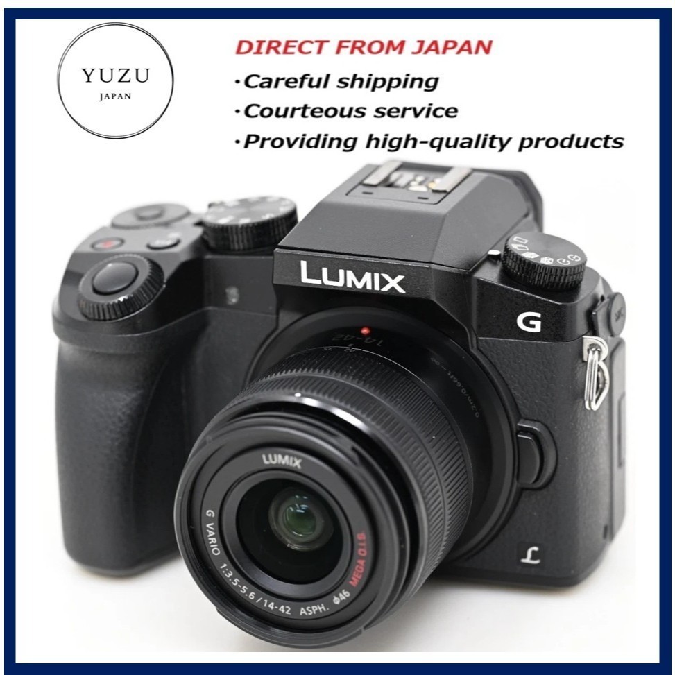 Pre-owned Product LUMIX G7 4K Mirrorless Digital Camera Kit with 14-42mm OIS Lens Black CCD Color St