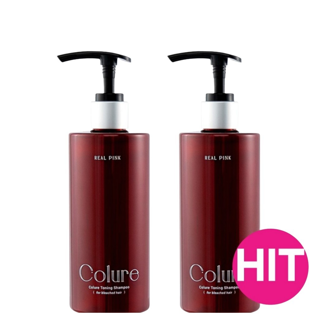 [anaze] Colure Colour Toning Shampoo, Real Pink, 300ml, ชุด 2 / Korean Toning Shampoo by creland bes