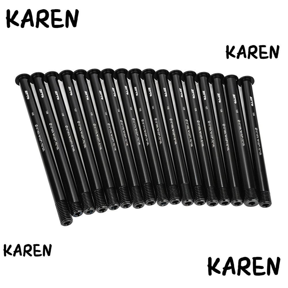 KARENGOODS เพลา Thru, เส้นผ่านศูนย์กลาง 12 มม. Quick Release Skewers ล้อ Hub Shaft, Precision ด้านหน