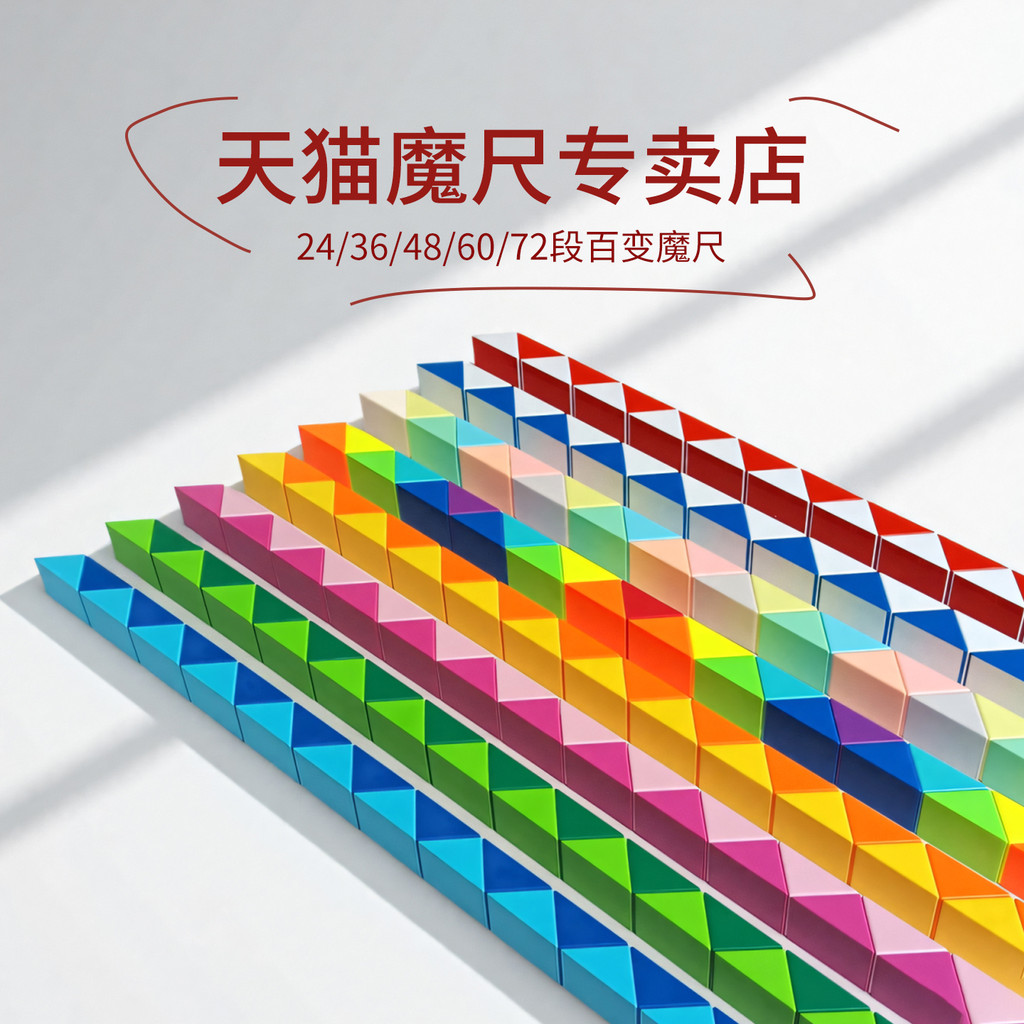 ของแท้ Magic ไม้บรรทัดหลากหลาย Magic ไม้บรรทัด 24 Segment 36 Segment 48 Segment 60 Segment 72 Segmen