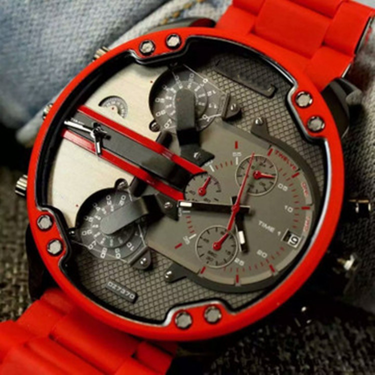 2020 ขายร้อน 7370 สีแดง DZ Quartz นาฬิกาผู้ชายนาฬิกาขนาดใหญ่ 7333 7312 คลังสินค้าพร้อม