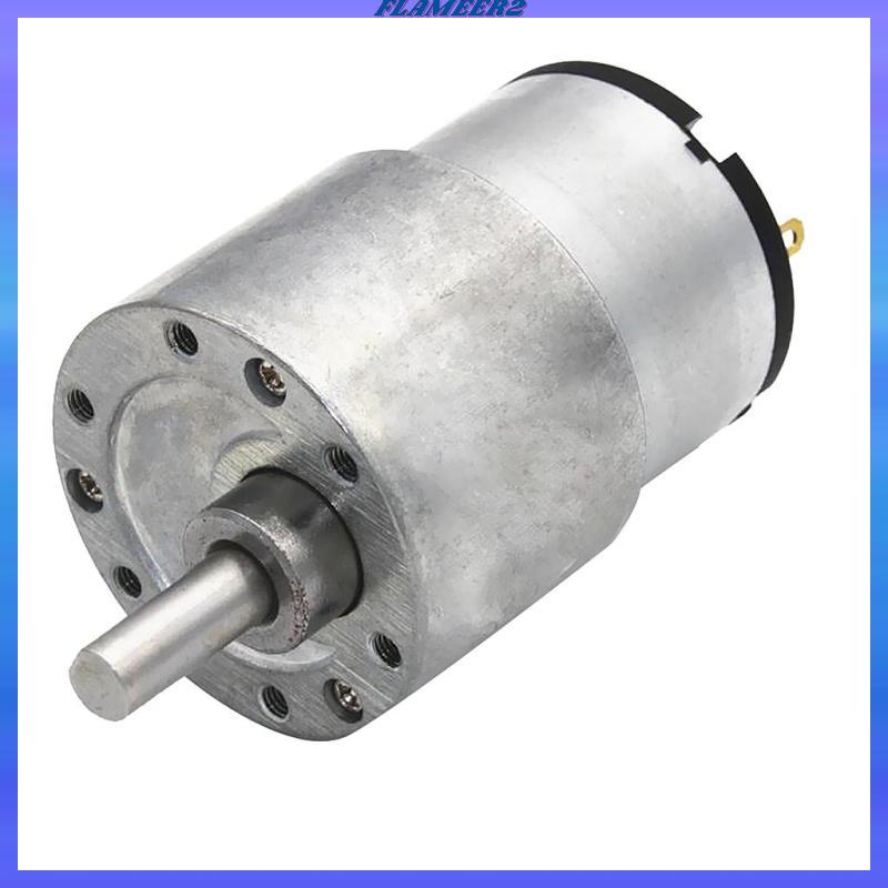[Flameer2] เกียร์ไฟฟ้าเปลี่ยน DC Gear Motor Centric Output Shaft 12V 7RPM-960RPM