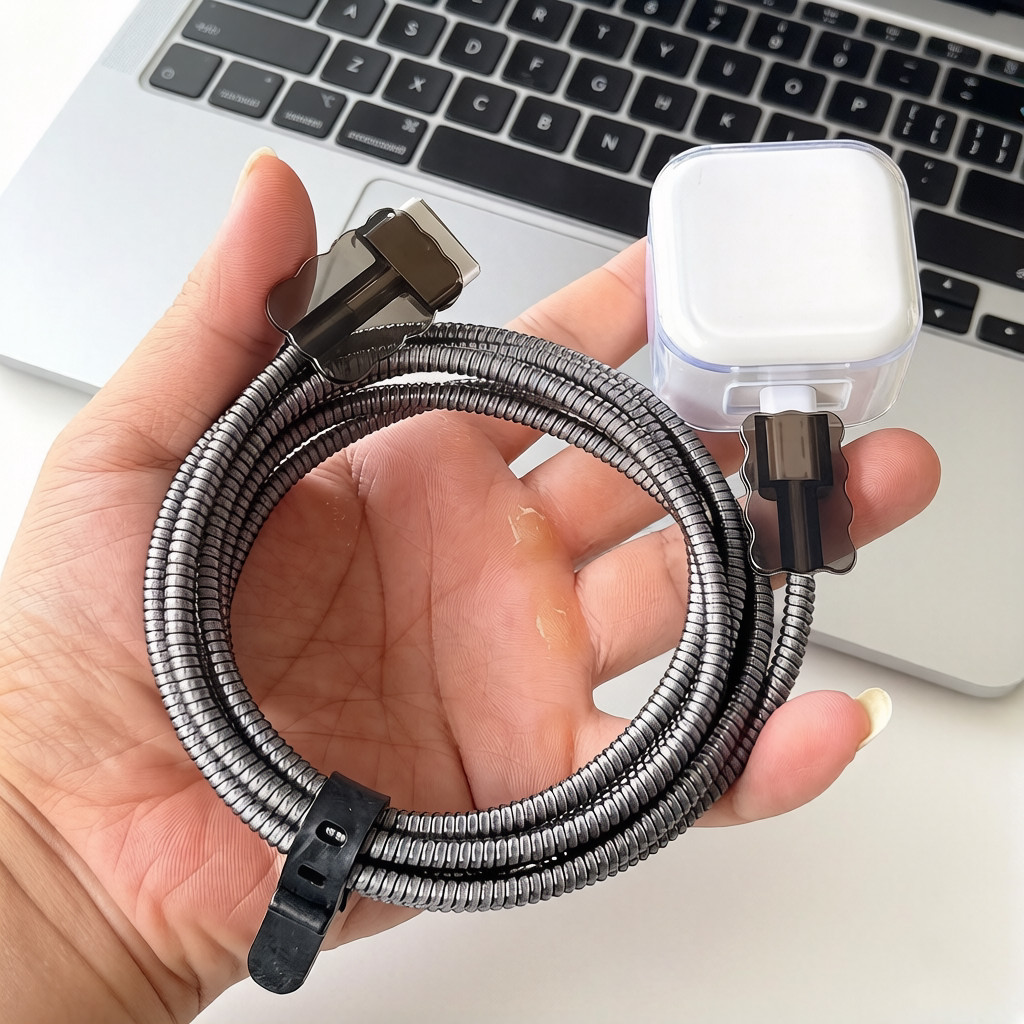 เหมาะสําหรับ Apple MacBook Air M5 40W 35W Charger Case Data Cable Protective Case 70W Winding Rope