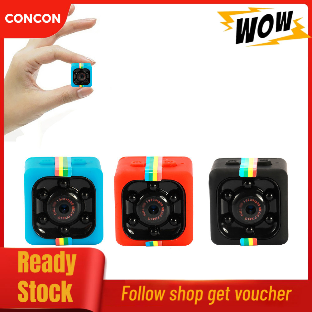 Concon Concon SQ11 720P กีฬาแบบพกพา DV MINI Night-Vision Monitor มัลติฟังก์ชั่นความปลอดภัยในบ้านการป