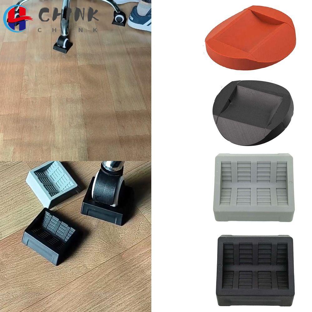 CHINK เก้าอี้ล้อ Stopper,ลื่นล้อผู้ถือเฟอร์นิเจอร์ถ้วย,ล้อสล็อต Pad คุณภาพสูงเว้าโค้งทนทาน Anti Vibration Pad Office Home