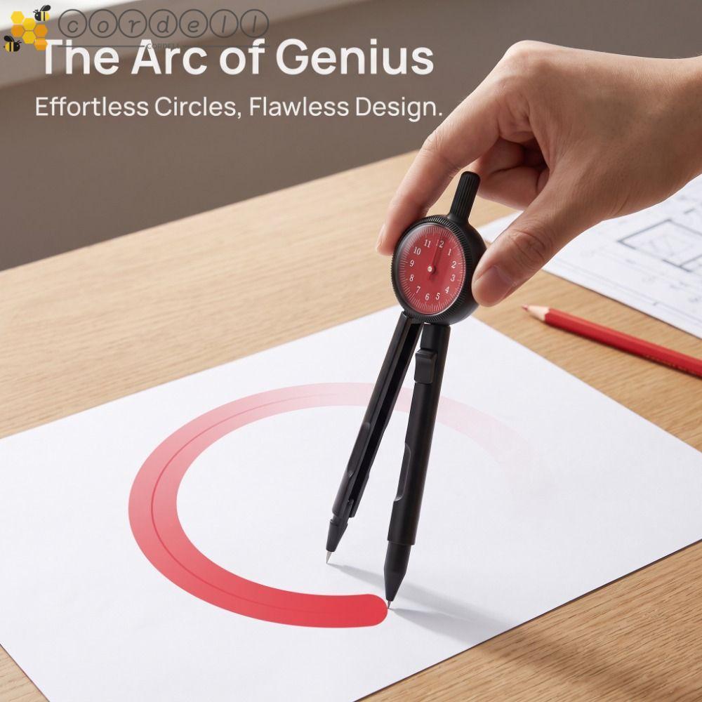 CORDELL Circle Drawing Gauge, Digital Radius Display Drafting Drawing Digital Display Compass, Press