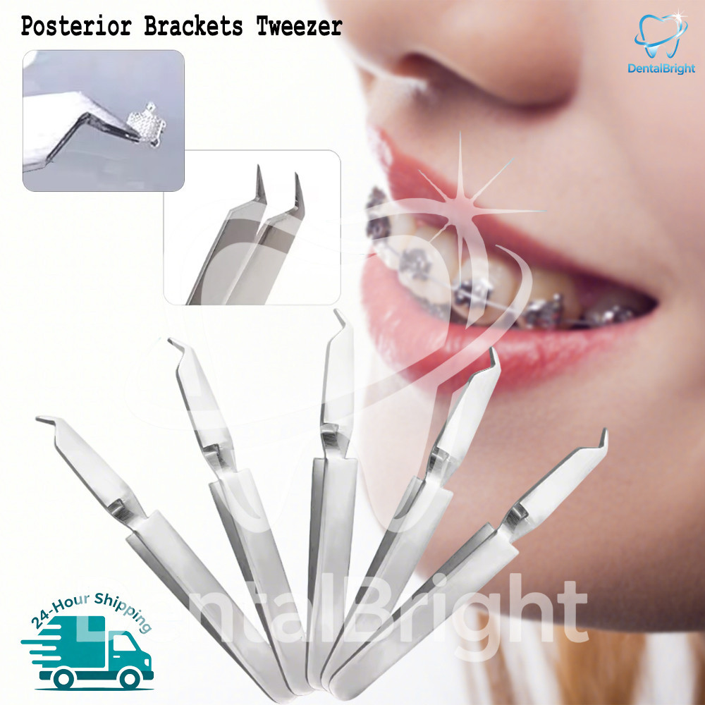 Dental Orthodontic Posterior Bracket Buccal Tube Bonding Tweezer
