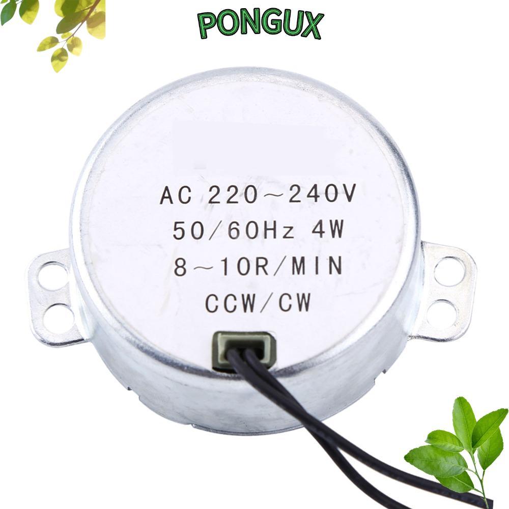 PONGUX เครื่องเล่นแผ่นเสียง Synchronous Motor, 8-10RPM ความเร็ว 4W Power Synchronous Geared Motor, 2