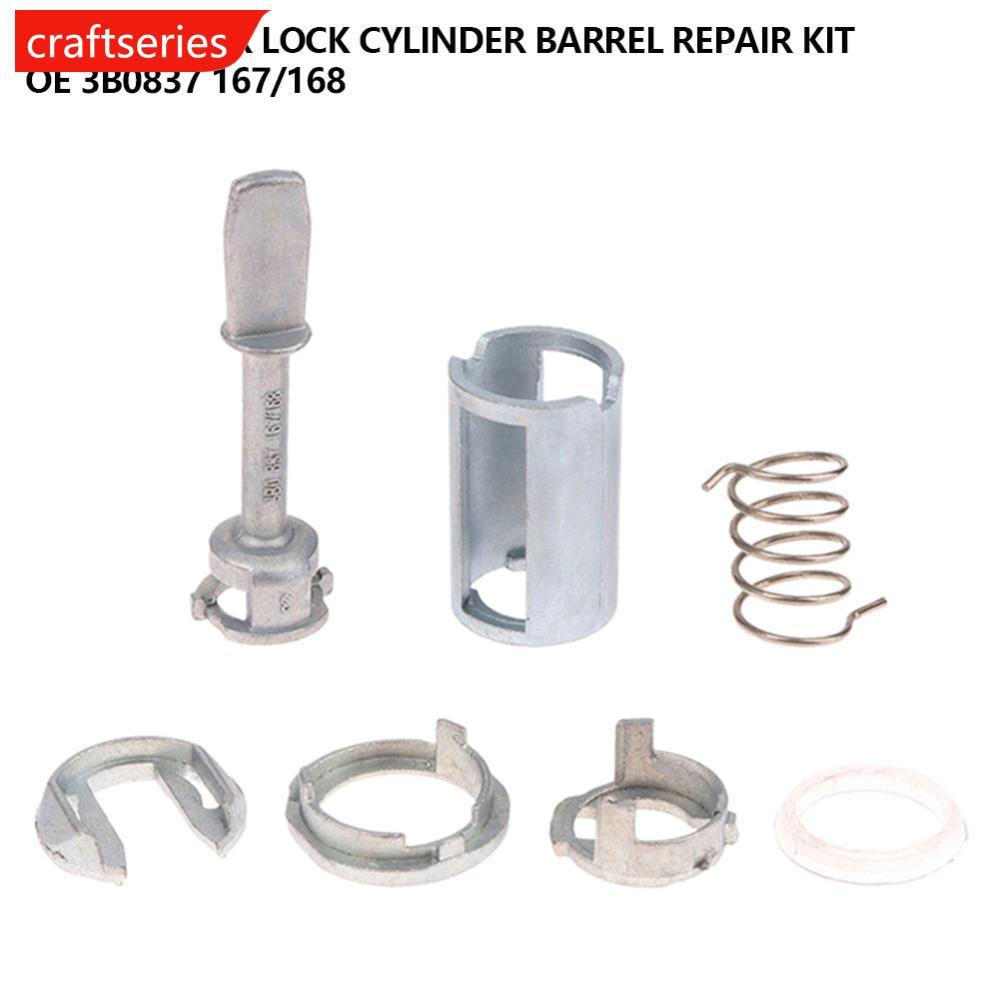 CRAFTSERIES รถประตูล็อคกระบอกชุดซ่อมด้านหน้าซ้ายขวาโลหะสําหรับ GOLF IV 4 ประเภท 1J1 MK4 1997-2005 สํ