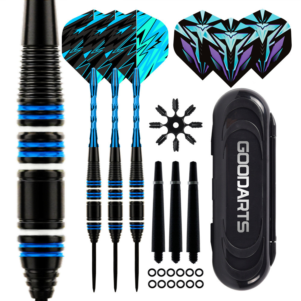 GOODARTS 23g Painted Electroplated Dart Needle Set Dart Box
