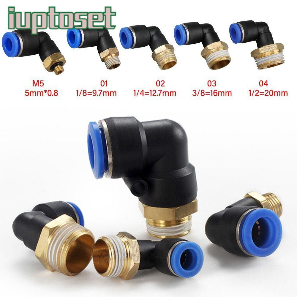 IUPTOSET Pneumatic Quick Connector ทองเหลือง Quick Fitting PL Tube พลาสติก Quick Connector