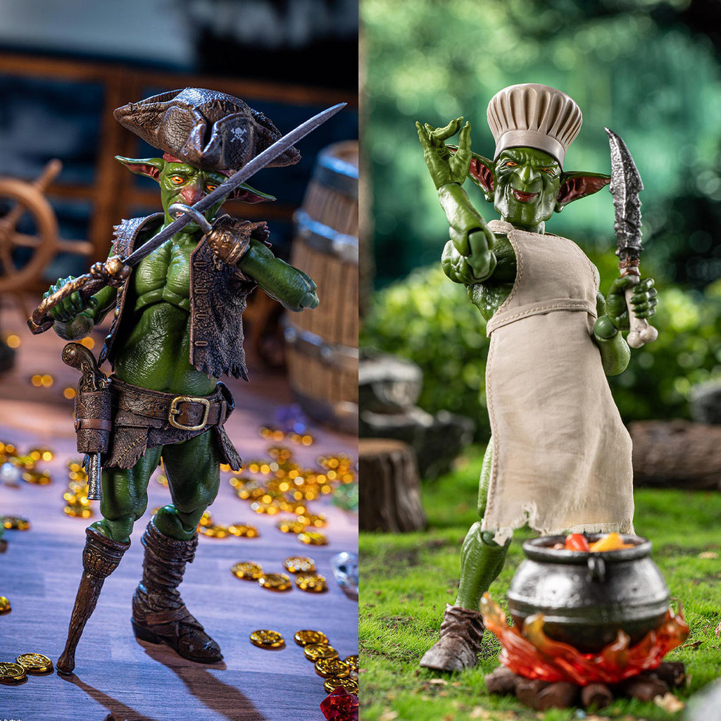 [จัดส่งตลอด 24 ชั่วโมง] HopDo Toy Pirate Goblin Chef Goblin 1/12 Goblin รูปตกแต่งโมเดล-----ห้างสรรพส