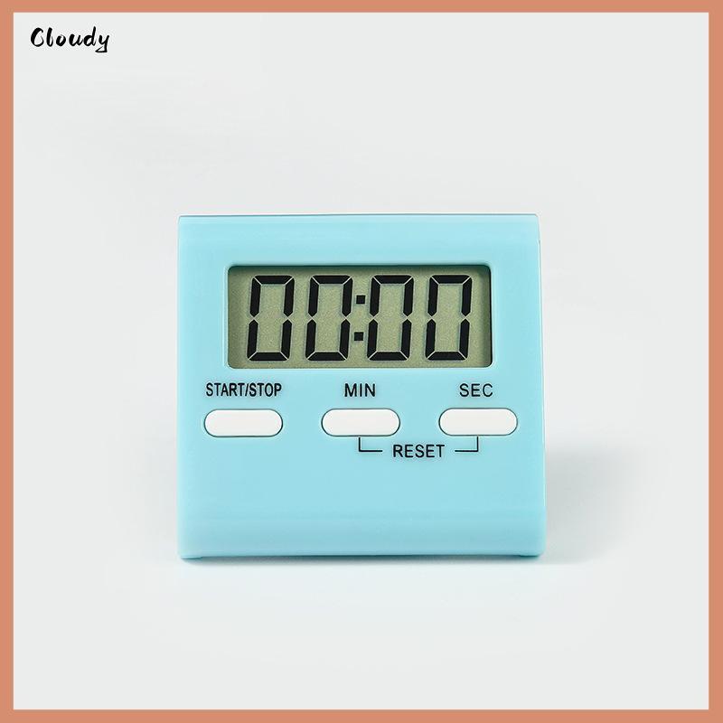 [Cloudy] Digital Kitchen Timer Magnetic LCD Manual Countdown Cooking Timer Mechanical Kitchen Gadgets Counting Timer [ใหม่]