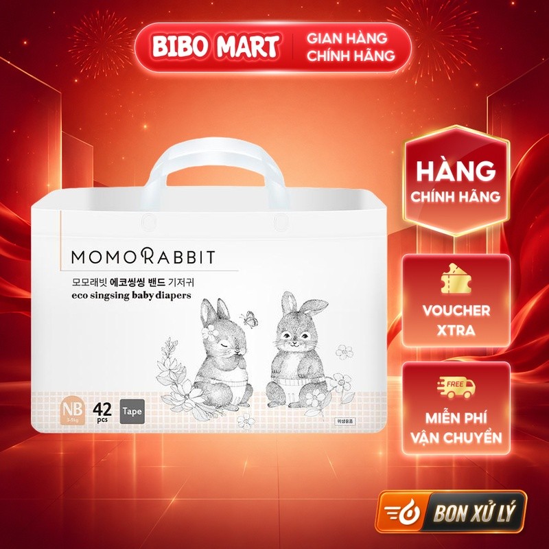 [LIVE] ผ้าอ้อมเด็ก Momo Rabbit NB42 - BM003.2