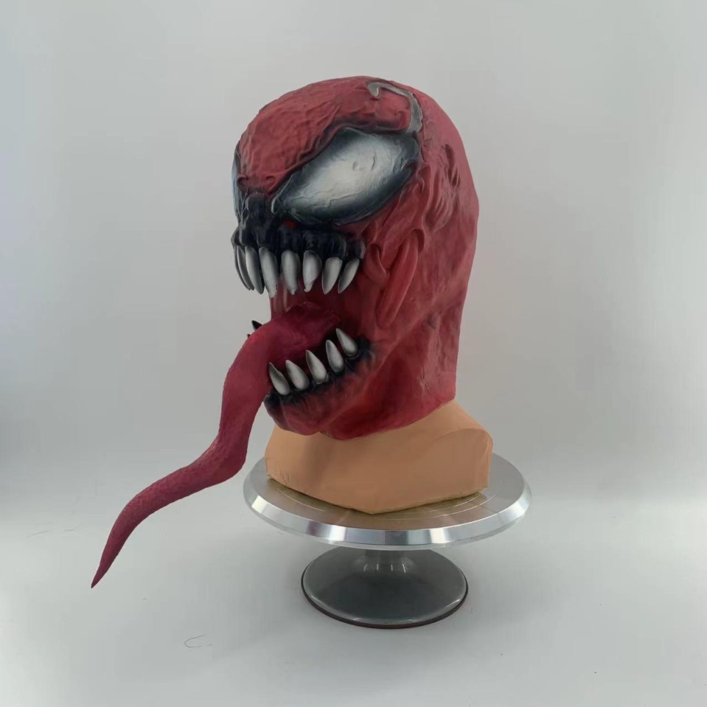 Latex Props Avengers Red Venom Extraordinary Spiderman Mask Headgear การค้าต่างประเทศหน้ากาก Venom ข