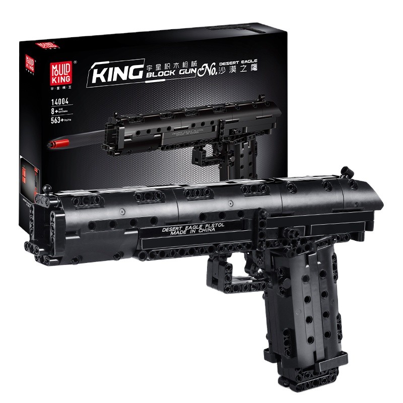 Mould King 14004 Desert Eagle King Block Gun DIY ของเล่นพลาสติกอาคารบล็อกของเล่นเด็กเป็นมิตรกับสิ่งแ