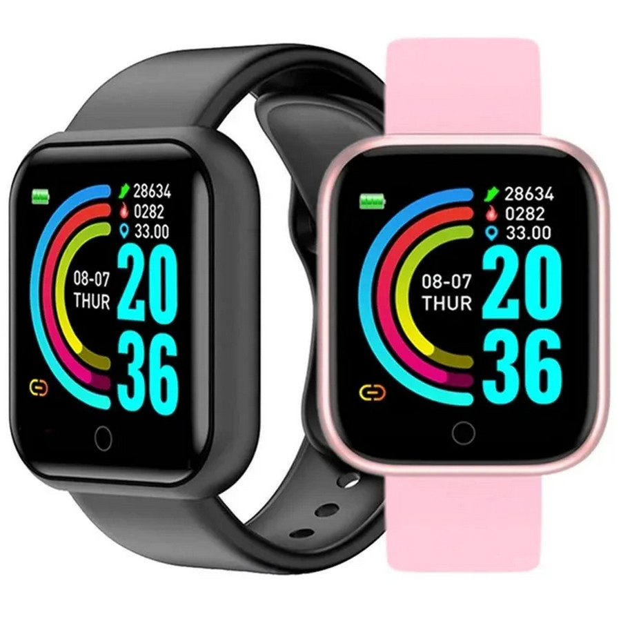 นาฬิกาสปอร์ตอัจฉริยะสําหรับ Man Woman Digital Smartwatch Fitness Tracker นาฬิกาข้อมือสร้อยข้อมือ D20