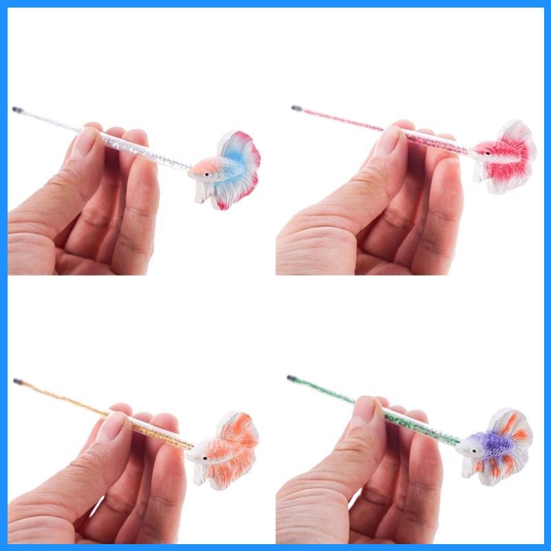 Luk Betta Fish Training Wand Betta Starter Kits เรซิ่นการฝึกอบรม Stick NaturalHbitat Fishtank Betta 