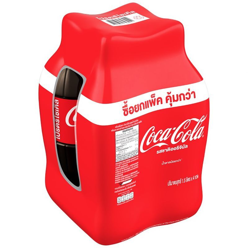 โค้ก 1.5ลิตร แพค 4 Coke 1.5ltr. Pack 4