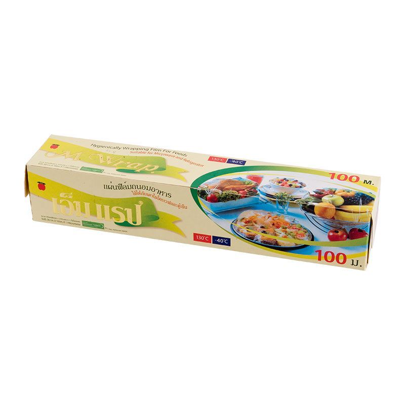 เอ็มแร็ปฟิล์มยืดถนอมอาหาร 30ซม.X100ม. M Wrap Cling Film 30cm.X100m.