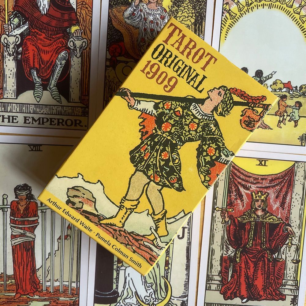 2026 สินค้าใหม่ Tarot Original 1909 Original Tarot Board Game Card Retro English Tarot Card 78 ชิ้น2