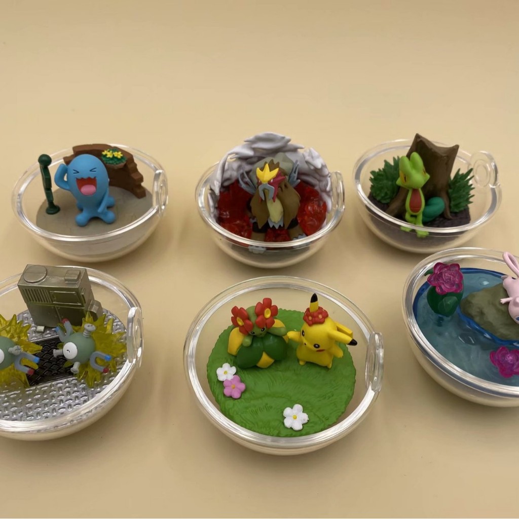 Pokemon Gen 7 Transparent Pokeball Blind Box - Pikachu, Wurmple, Beautifly, Entei Vinyl Figure Colle
