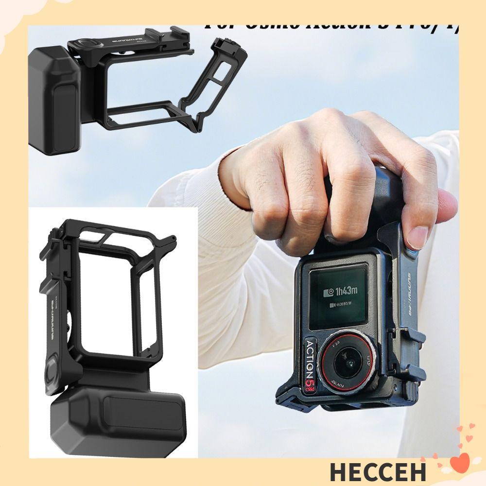HECCEH Xplorer Grip Kit กรอบกล้อง,รองเท้าเย็นพลาสติกกล้อง Grip Handle, ปุ่มชัตเตอร์ Quick Release น้