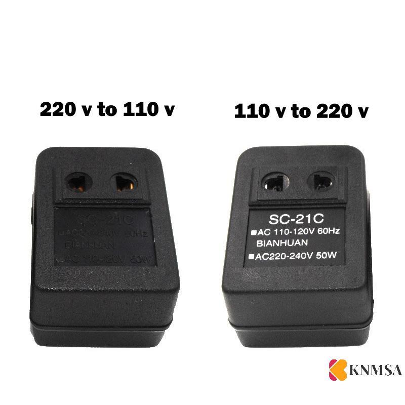 KNMSA] 50W 220V to 110V AC Power Voltage Converter Adapter Travel Transformer คอเต่าสนิสนคค