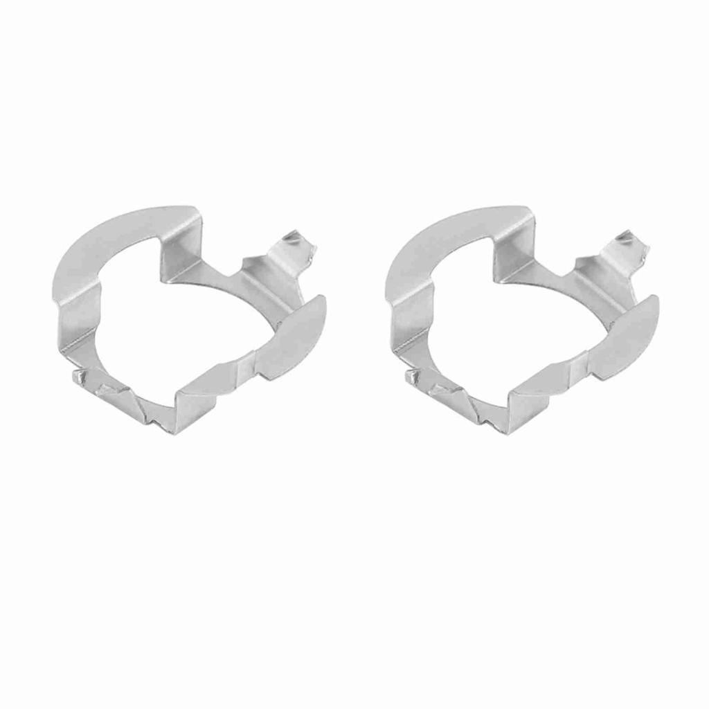 Lemendhk อะแดปเตอร์ไฟหน้า 1 คู่ H7 LED Retainer Holder สําหรับ B Class Silver