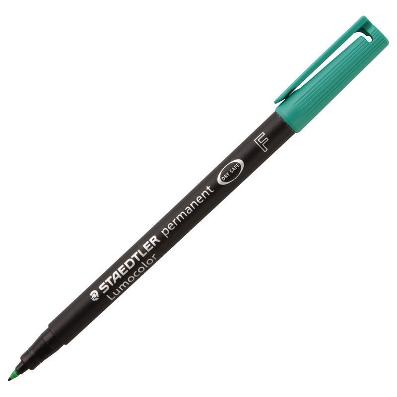 STAEDTLER ปากกาเขียนแผ่นใสลบไม่ได้ รุ่น 318-5 ขนาด 0.6 มม. สีเขียว