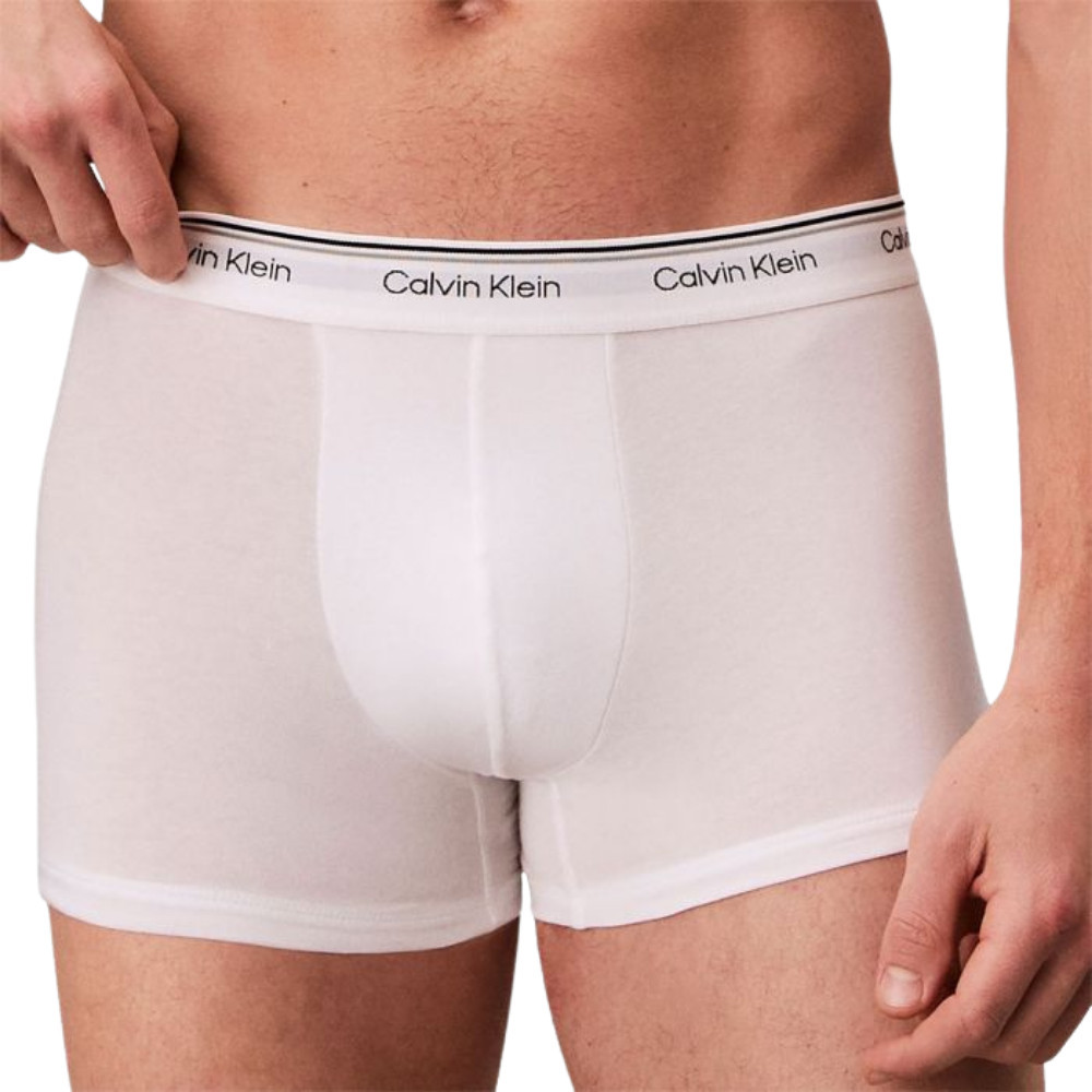 كالفن كلاين 3 بوكسرات Balance Cotton ـ رجالي أبيض — صورة 3